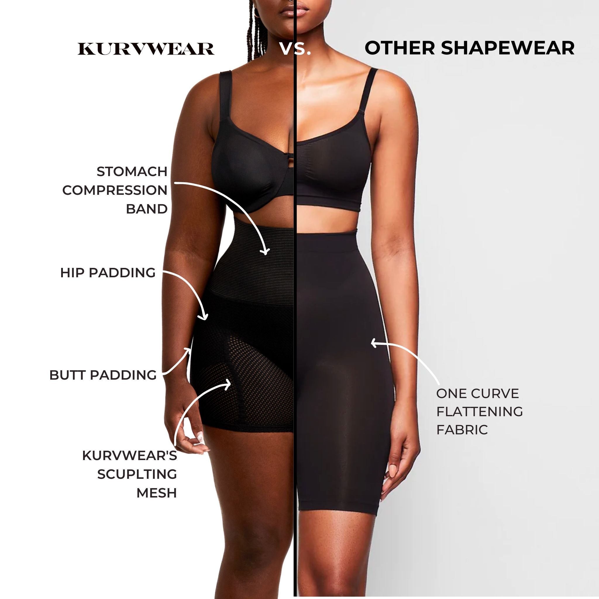 The Butt Bra™ - Low Waisted - Black